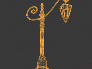 old street lanterns 3D मॉडल