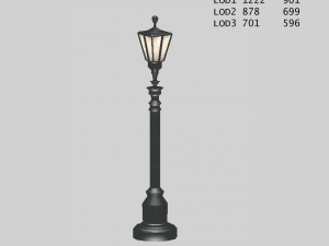 old street lanterns 3D मॉडल