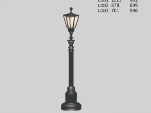 old street lanterns 3D Model