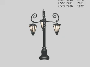 old street lanterns 3D Model