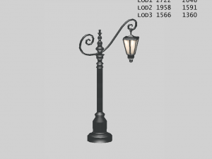 old street lanterns 3D मॉडल