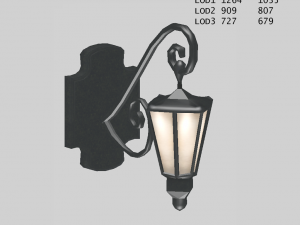 old street lanterns 3D मॉडल