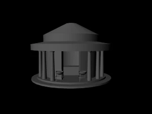 tholos temple low poly 3D Model