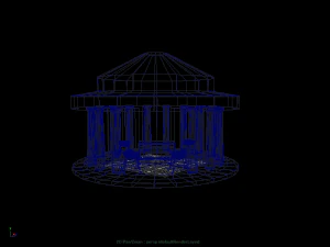 tholos temple low poly 3D Model
