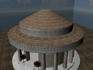 tholos temple low poly 3D Model