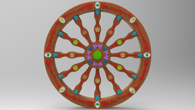 sicilian cart Modelo 3D .c4d .max .obj .3ds .fbx .stl .blend 