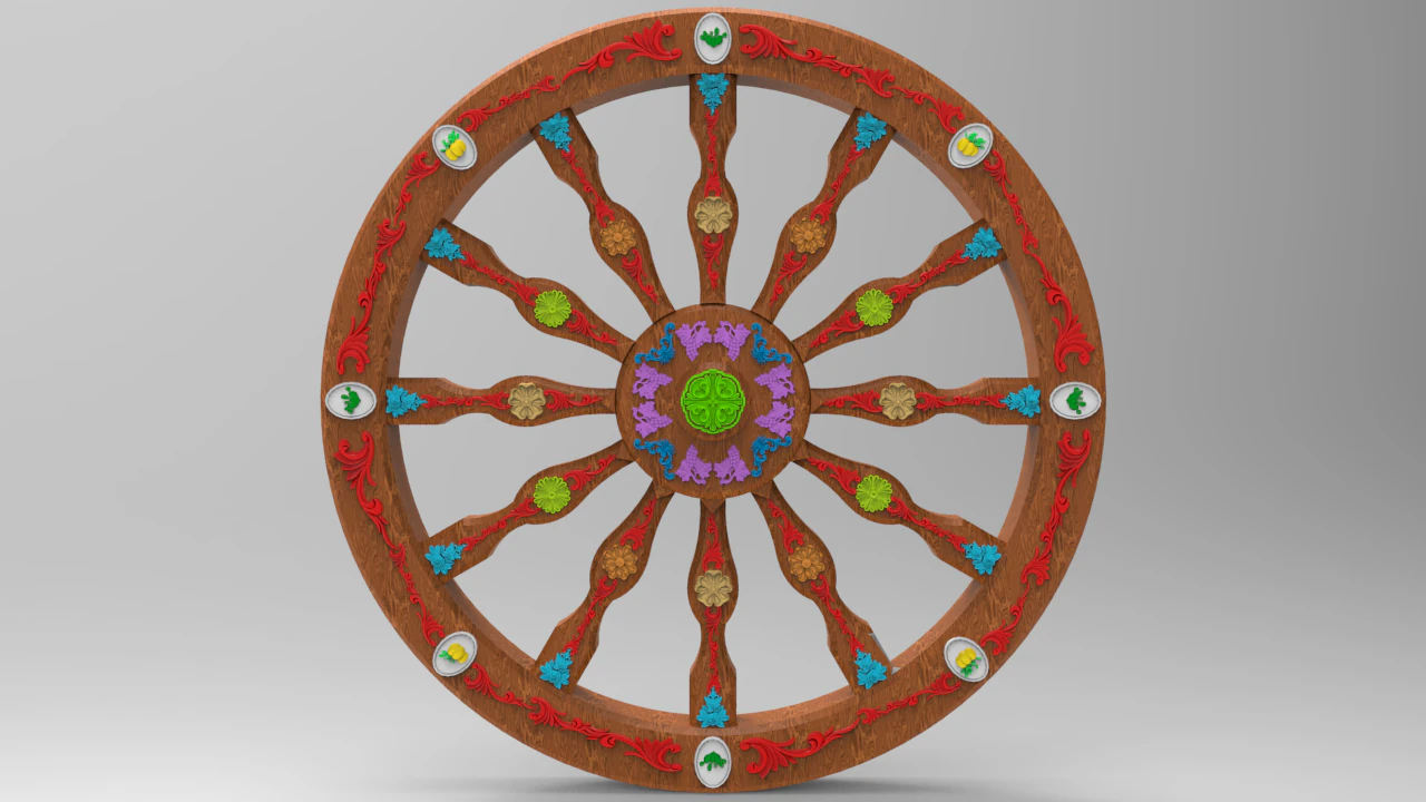 sicilian cart 3D Model .c4d .max .obj .3ds .fbx .stl .blend 