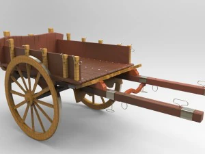 carretto siciliano Modello 3D