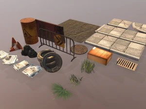 street assets 3D Model