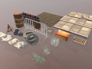 street assets 3D Model