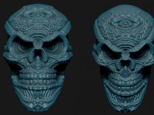 decorative skull 3D Print Model