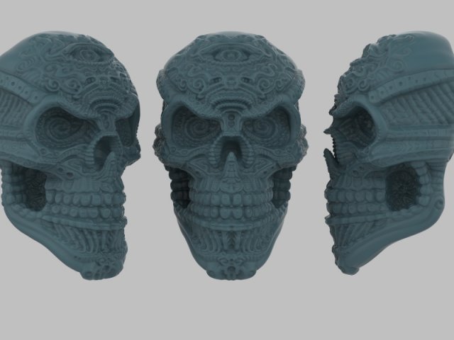 Download decorative skull 3D Model