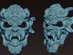 oriental style mask 3D Print Model