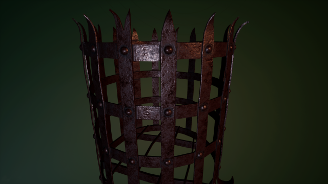 medieval brazier 3D Model .c4d .max .obj .3ds .fbx .stl .blend 