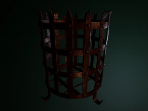 brasier m&eacute;di&eacute;val Modèle 3D