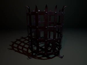 brasier m&eacute;di&eacute;val Modèle 3D