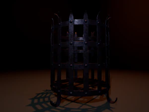 brasier m&eacute;di&eacute;val Modèle 3D