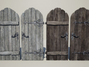 medieval doors Model 3D