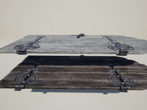 medieval doors Model 3D