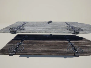 medieval doors 3D Model