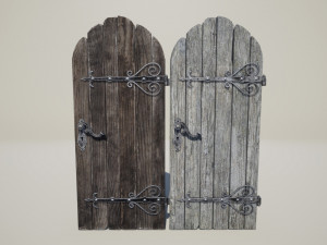 medieval doors Model 3D