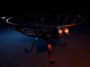 ancient brazier Modello 3D
