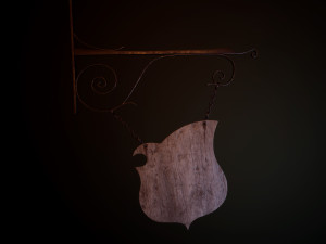 medieval sign 3D 模型