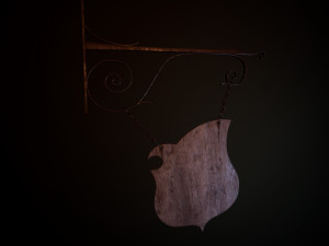 medieval sign 3D 模型