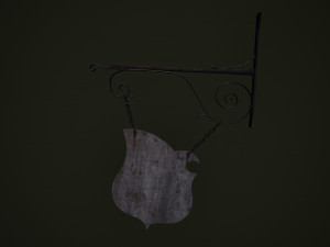 medieval sign 3D 模型