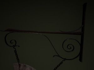 medieval sign 3D 模型