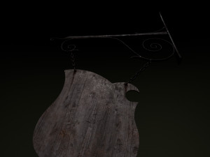 medieval sign 3D 模型