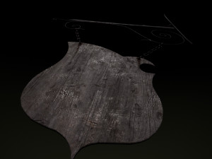 medieval sign 3D 模型