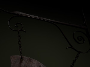 medieval sign 3D 模型