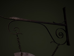medieval sign 3D 模型
