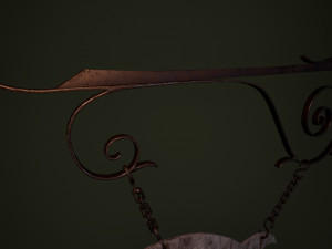 medieval sign 3D 模型