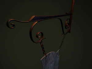 signe m&eacute;di&eacute;val Modèle 3D