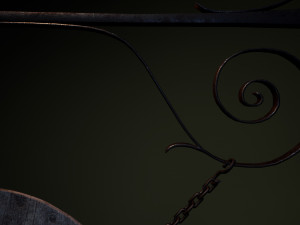 medieval sign 3D 模型