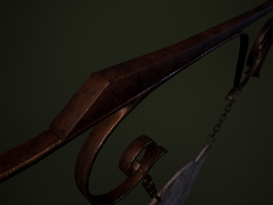 medieval sign 3D 模型
