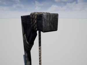 medieval gallows 3D 模型