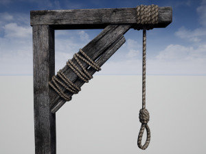 medieval gallows 3D 模型
