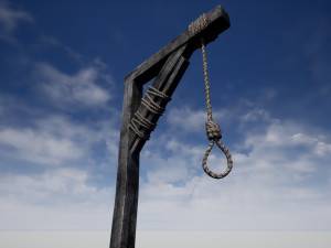 medieval gallows 3D 模型