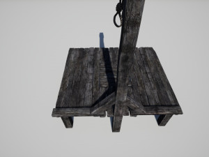 medieval gallows 3D 模型