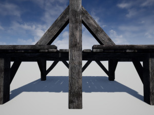 medieval gallows 3D 模型