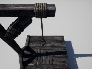medieval gallows 3D 模型
