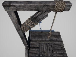 medieval gallows 3D 模型