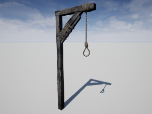 medieval gallows 3D 模型