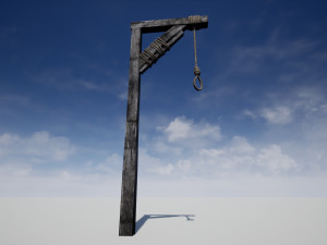medieval gallows 3D 模型