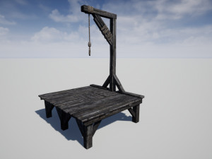 medieval gallows 3D Model