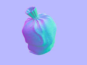 vieux sac Modèle 3D