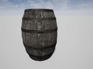 vieux tonneau Modèle 3D